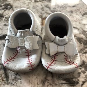 Size 3 Freshly picked baseball moccasins
